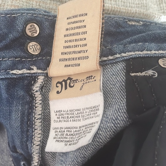 Miss Me Distressed Blue Jean Cutoff Shorts - Picture 10 of 10